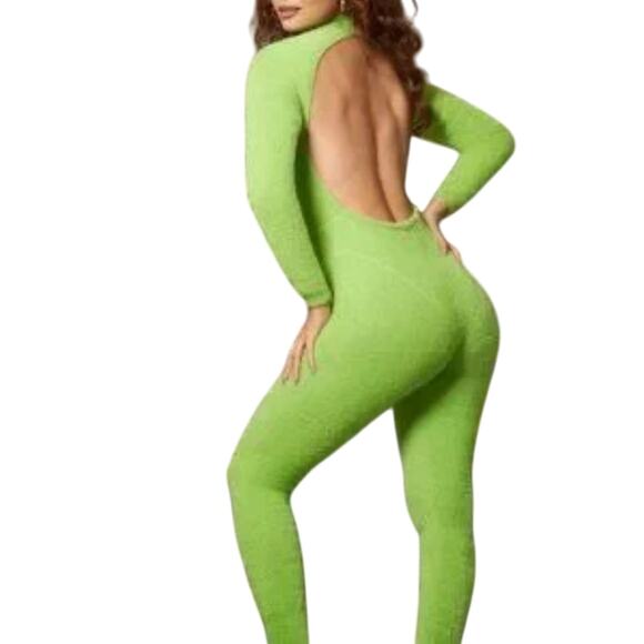 Savage X Fenty Other - Savage X Fenty "Fluff It Up" Kelly Green Sleepwear Jumpsuit - Size:  3X